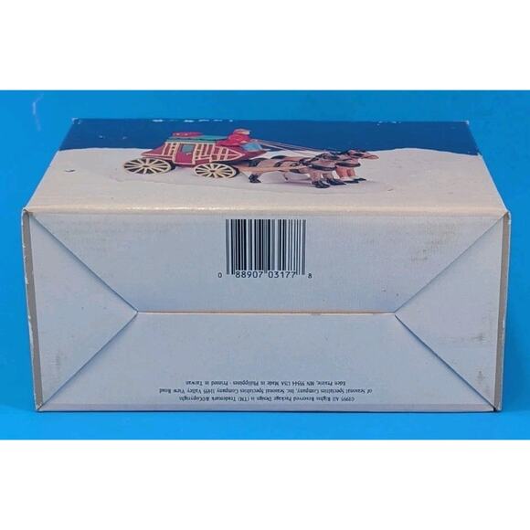 VTG Christmas Valley STAGE COACH Figurine Seasonal Specialties 1995 w/ Box - Picture 16 of 16